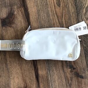 Lululemon light green/mint gold Belt Bag
